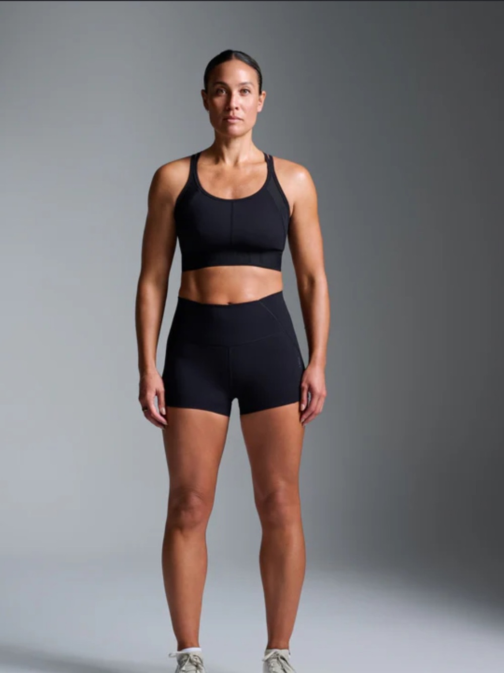LNDR black High-Waist Black Women’s Bike Shorts compression